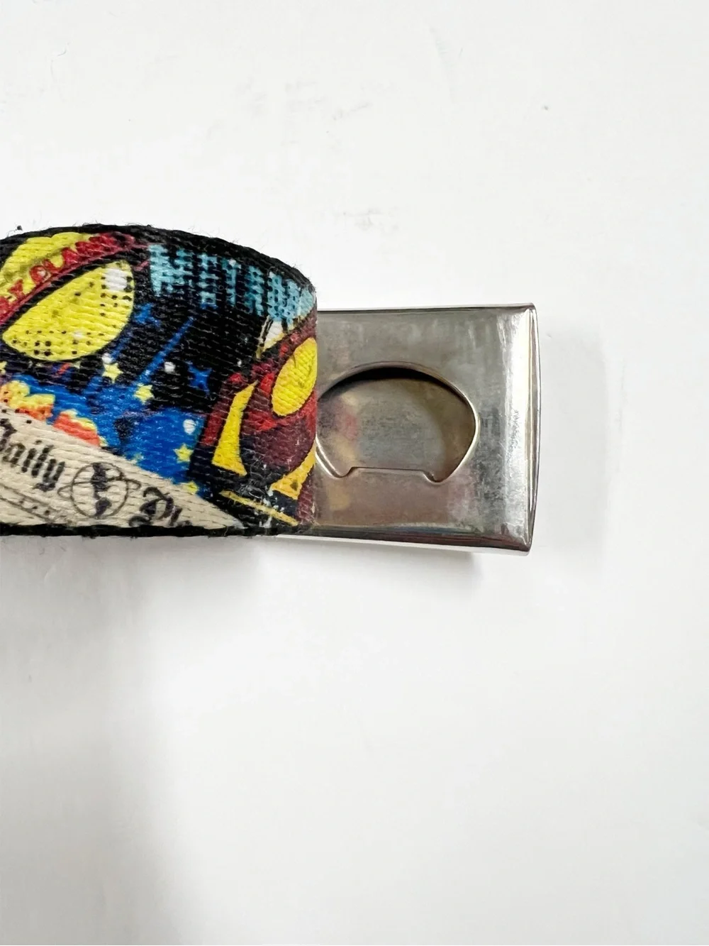 Superman Mens Red & Yellow Emblem Im Your Superman Adjustable Buckle Mens Belt